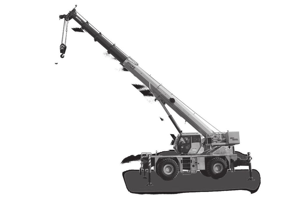 GRT655/GRT655L benefits Higher nominal capacity and stronger load charts ensure higher rental rates Industry-leading boom tip height and reach provide