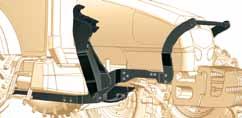 Easy hitching in all situations Two guide ramps of the bracket headstock compensate for any misalignment and guarantee