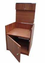 Wood AV Cabinet 01 Wood AV Cabinet 02 Wood AV Cabinet 03 Wood AV Cabinet 04 Cabinets 01 04 Cabinets 05 07 Lockable Door Ventilation Slots* Removable Back Internal Height Available in 12u, 15u or