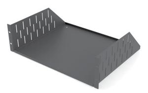This steel rack shelf is available as a 3u or 4u unit.