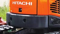 The proven Hitachi High-Performance Hydraulic (HHH) system yields smooth combined operations for