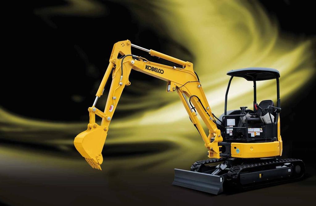 Full-Size Performance, Short-radius gility and Quiet Operation COMPCT YET TOUGH MINI The new KOELCO SK30SR / SK35SR expands the horizons of mini excavators, and offers practical performance features