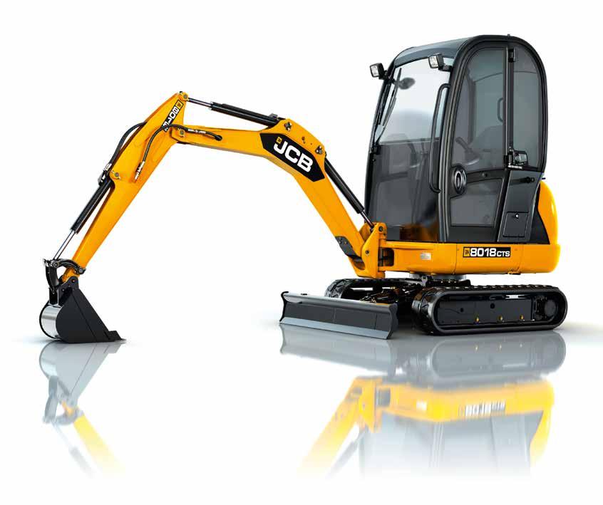 QUALITY, RELIABILITY AND STRENGTH SMALL BUT TOUGH, OUR JCB 8018 COMPACT EXCAVATORS ARE BUILT TO