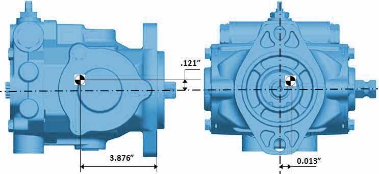 Model 70360 Specifications Specifications - Piston Pump Maximum Displacement 40,6 cm 3 /r [2.48 in 3 /r] 49,2 cm 3 /r [3.