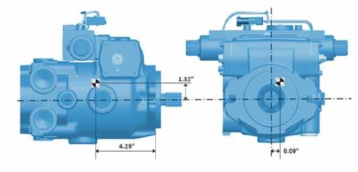 Model 72400 Servo Controlled Features, Benefits & Specifications Specifications - Piston Pump Maximum Displacement 40,6 cm 3 /r [2.48 in 3 /r] 49,2 cm 3 /r [3.