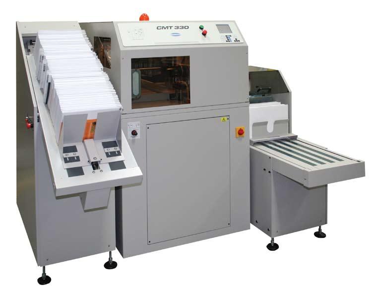 BOOK FINISHING Since the introduction of the Challenge CMT 330 at PRINT 01, the CMT family of book trimmers has evolved adding additional features and models required by today s short-run book