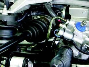 1. REMOVAL OF FACTORY PARTS Remove the exhaust system, engine, and