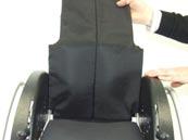 The adjustment of the backrest height is realisable by using telescopic tubes (available in two different sizes) or through