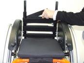 Position your desired backrest height by inserting the telescopic tubes or rather by using the height adjustment of the single