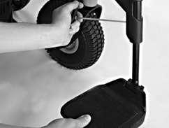 Adjusting the lower leg length CAUTION Exposed pinch points Pinching, crushing of fingers Ensure that your fingers are not in the danger area when flipping the footrests up or down.
