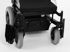 INFORMATION: Removing the footrests increases the entry or exit area. 3) Have an attendant assist you or use a transfer lifter to get into and out of the power wheelchair.