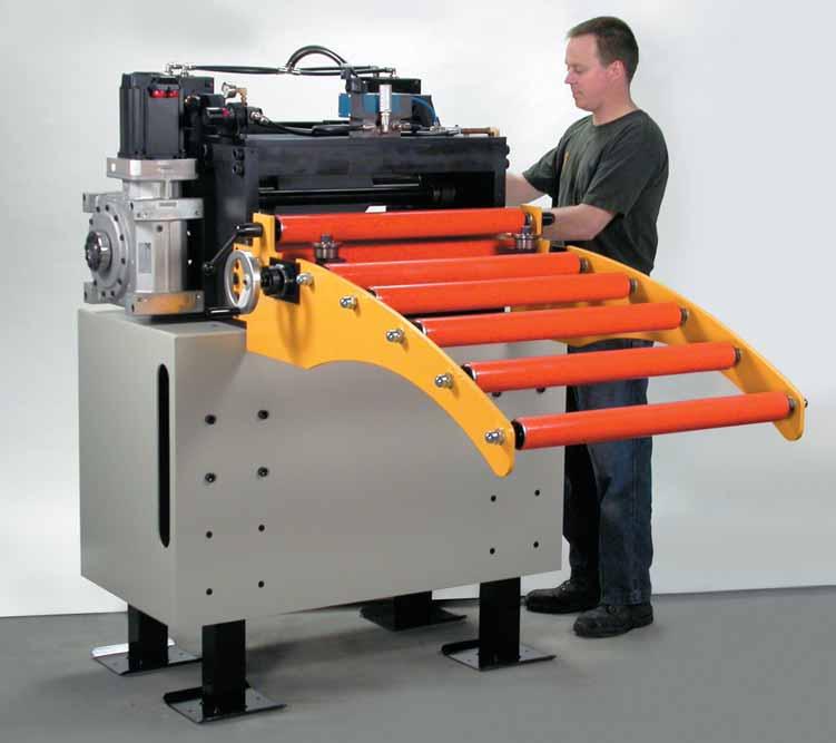 MAXIMUS SERVO ROLL FEED The Maximus is built to handle your most demanding feeding applications. The robust frame is designed for feeding material up to half an inch thick.