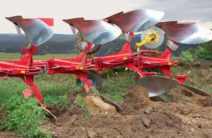 SERVO NOVA ploughs with hydraulic stone protection A hydraulic overload protection system with adjustable triggering force protects the plough against damage.