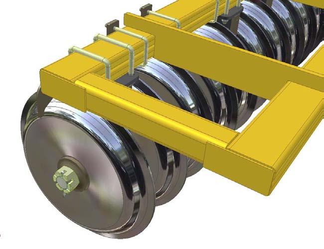 4. Adjustment / Operation 4.3 Double Disc Roller The standard DD700 roller is made up of individual Double Disc (patented) Ring segments.