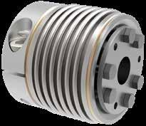 for big diameters, conical clamping hub for small diameters Form-fitted hub