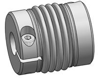 Miniature Metal Bellows Coupling I Series MKG all-metal version up to 350 C wear and maintenance free very short and variable design torsionally stiff simple installation with optional EASY-clamping