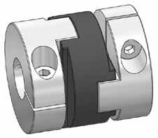 Miniature Oldham-type Coupling I Series MOH/MOH-C compensation of big radial shaft misalignments MOH-C: standard series with radial clamping hub plug-in MOH: cost-effective version with set screws