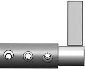 The mounting holes used in the upper legrest crosstube will establish the initial legrest angle (as illustrated in Figure 1A below).