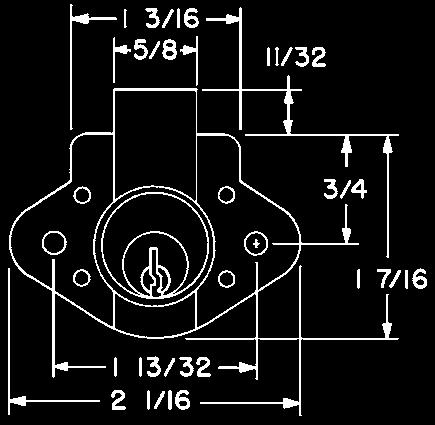 SMALL PIN :: National Keyway N078 :: Deadbolt Lock General Features: Rekeyable: Easily rekeyable via set screw cylinder release mechanism Barrel lengths: 1-1/8" or 1-3/8" Handing:
