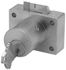 850S/850LC :: Deadlatching Lock SCHLAGE STYLE :: Standard Cylinder General features: Rekeyable: Easily rekeyable via setscrew cylinder removal mechanism U.S. Patent Nos: 4,899,563; 4,920,774;