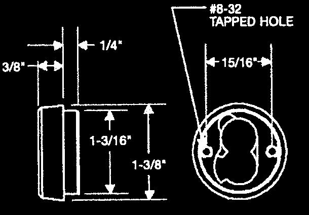 :: Sliding Door Cylinder Housing General features: Retrofits: Best 4S U.S. Patent No: 6,035,673 Material: Solid brass cylinder