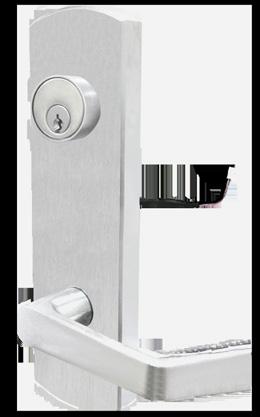 Electrified Lever Trim GRADE 1 Rim and Vertical Rod Type Exit Device Cal-Royal s electrified lever trim provides remote locking and unlocking capabilities using industry safety standards.