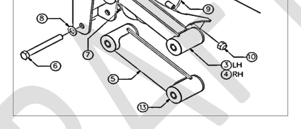- 6) in Tie Rod Arm and other end to the Lower Beam assembly (item no. 1 and 2) by using M18-1.5 x 120 HHCS bolt. 3. Once located everything, torque should be applied for all bolts as per chart. 5.5. INSTALLATION OF CONTROL ARMS Fig-1.