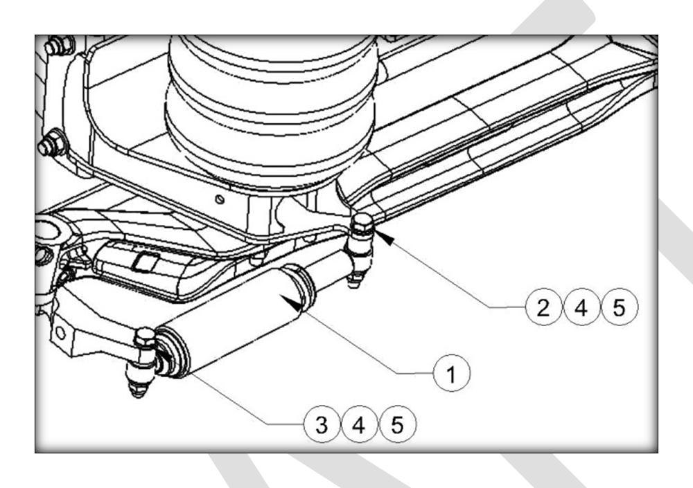 4. DISMANTLING PROCEDURE: While doing Servicing of Lift axle it is safe to depressurize the Air bellows (Load spring and Lift spring). 4.1.
