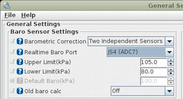 On Basic/Load Settings -> General Settings The barometric correction can