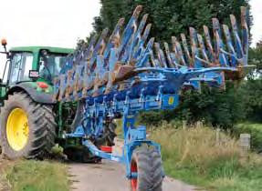 A hydraulic top link controls the weight transfer from the plough to the tractor. This ensures optimum traction power distribution with minimum slippage and reduced fuel consumption.