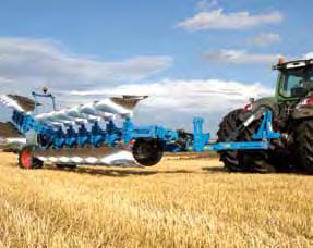 The EuroTitan plough, with nine to twelve furrows, has been designed for use with some of the largest tractors on the market today.
