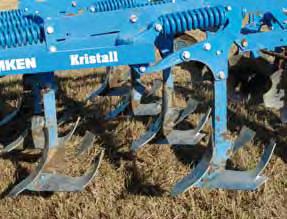 NEW Stubble cultivation Kristall TriMix wing shares Tool configuration Top quality work and compact design The new Kristall cultivator combines the proven advantages of a twin-beam