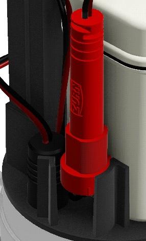 120 VAC IN WHITE BLACK R " " " " BLUE (-) BLACK RED (+) 7.6 VDC OUT BLACK with WHITE STRIPE C TO FAUCET OR FLUSH VALVE US 3.1.2) Remove the top of the sealed battery housing with a Phillips head screwdriver.