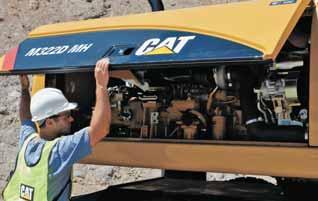 Serviceability and Coplete Custoer Support Siplified and easy aintenance save you tie and oney. Cat dealer services help you operating longer with lower costs. Ground Level Maintenance.