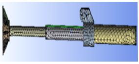 It is imported to Ansys work bench. 4.2 Defining the material properties Fig -7 solid rod of 50 mm diameter 3.