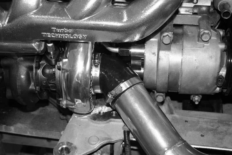 the compressor cover on passenger side turbo