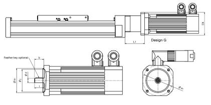 SNR Industry 73 Linear axis Motor e1 e1 b1 b1 j d d i2 i2-l k L1 Torque design min. max.