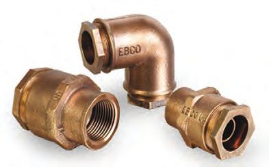 EBCO - Service Connections The EBCO range of gunmetal service fittings covers a variety of pipe material and sizes.