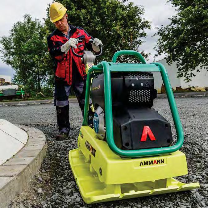 The APR 3520 stands out in numerous applications on a wide range of surfaces through the user-friendliness and performance features common to all Ammann vibratory plates.