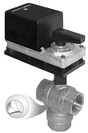 DESCRIPTION & SPEC 2 & 3 WAY CONTOURED PORT BALL S For 2 & 3 Way control of hot water or chilled water up to 50%Glycol.