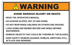 CAN cause serious or fatal injury if the instructions are not followed.