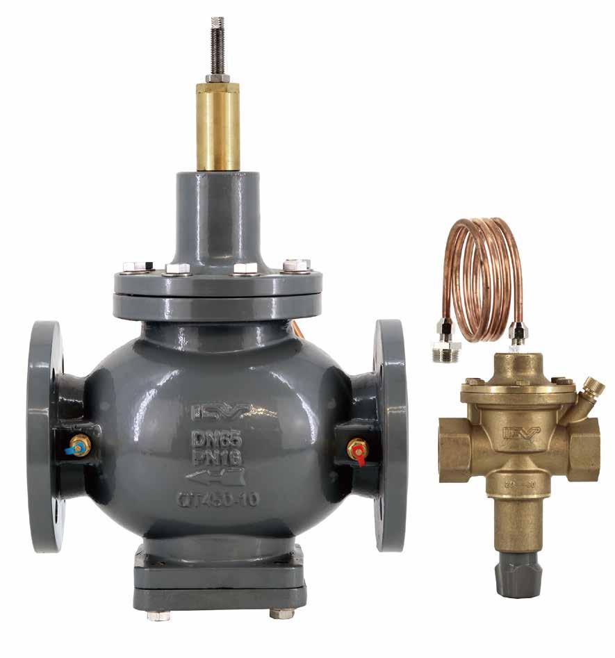 908-3 Deltacontrol Differential pressure controller Offers precise and adjustable differential pressure balancing across flow and return pipes keeping the controlled area free of external pressure