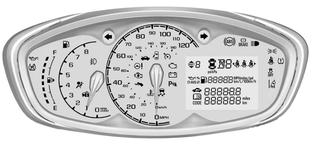 100 Instruments and Controls Instrument Cluster