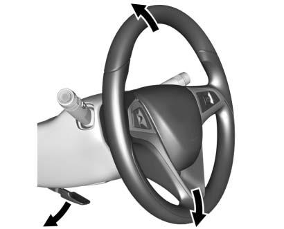 Controls Steering Wheel Adjustment Steering Wheel Controls Instruments and Controls 95 with Bluetooth or OnStar systems, press to reject an incoming call, or to end a current call.