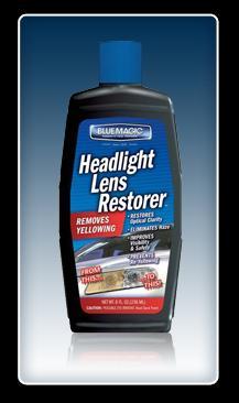 Exterior Care Headlight Lens Restorer Removes Yellowing Restores