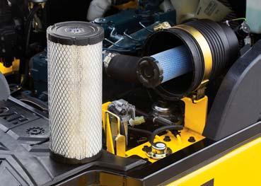 inspection Easy change air cleaner The air filter is readily accessible for cleaning or replacement.