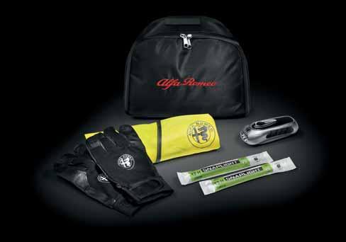 EMERGENCY KIT The kit is composed by: a led torch, a pair of black gloves, a high