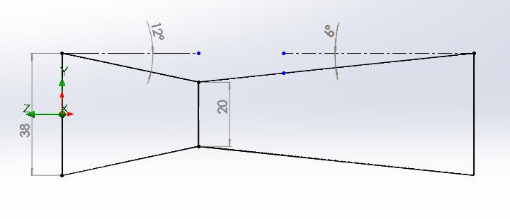 Restrictor diameter = 20 mm Converging diverging type nozzle Maximum mass flow rate