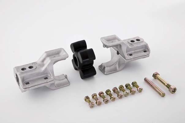 Universal joint Heat-treated aluminum construction, Self-aligning design and UV/chemical resistant