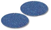 BLUE PRODUCTS ZIRCONIA ALUMINA, CLOSED COAT 2-PLY LAMINATED RESIN BOND CLOTH (TYPE R) III, SCREW-ON S-18 Series ZIRCONIA ALUMINA, OPEN COAT TOUGH CLOTH BACKING R013 Series KWIK CHANGE DISCS Grit 2